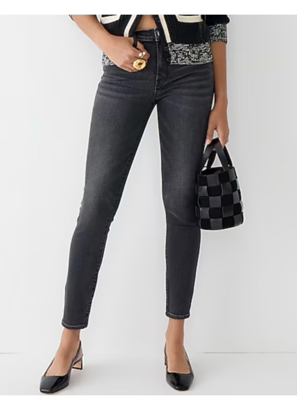 J. Crew toothpick jeans washed black sz 30